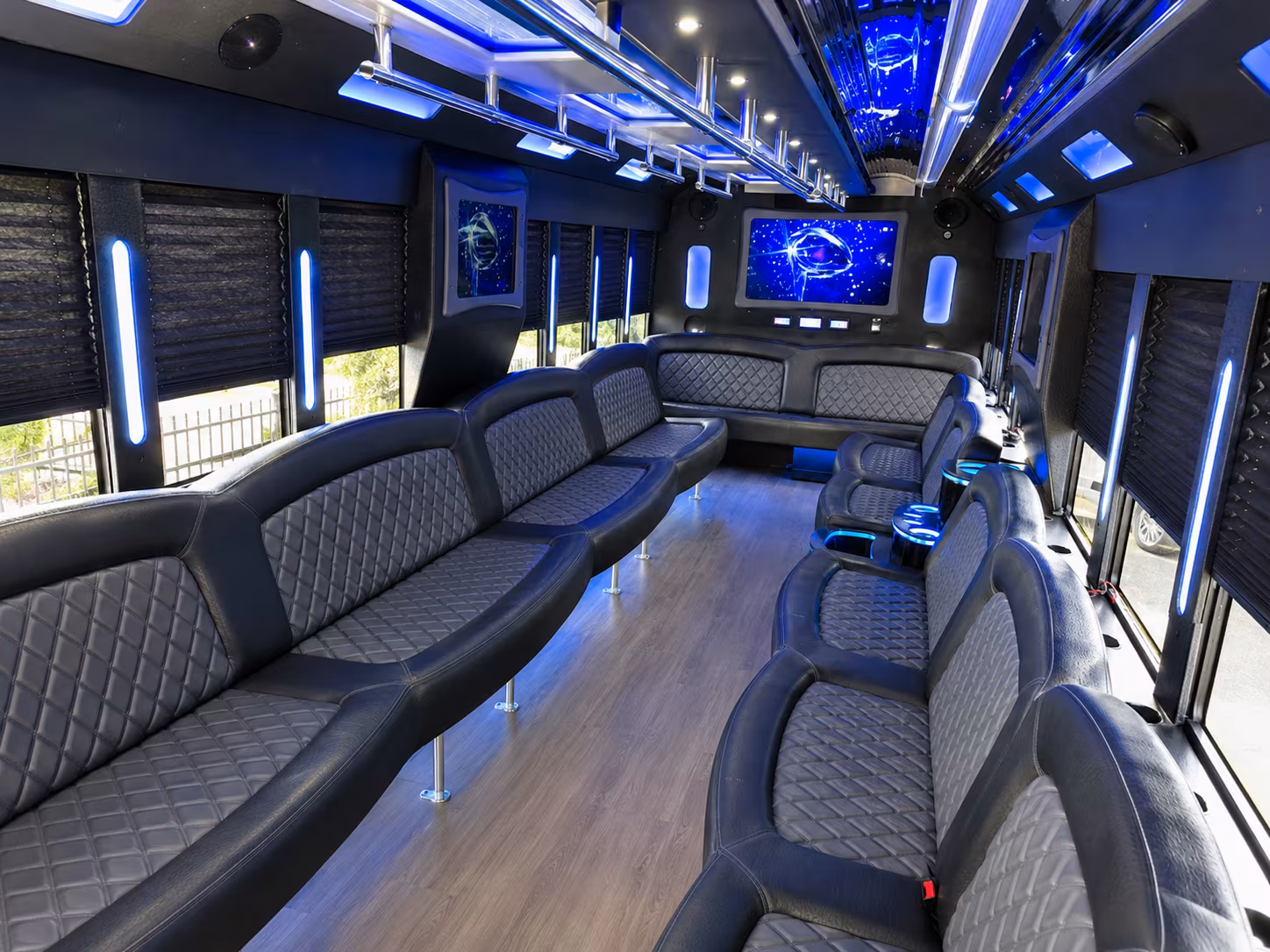bachelor party bus rentals for santa monica beach days and sunset cruises