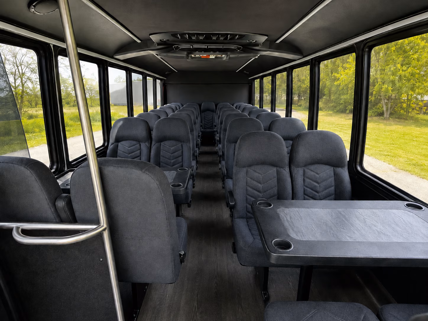 santa monica 18 passenger minibus interior