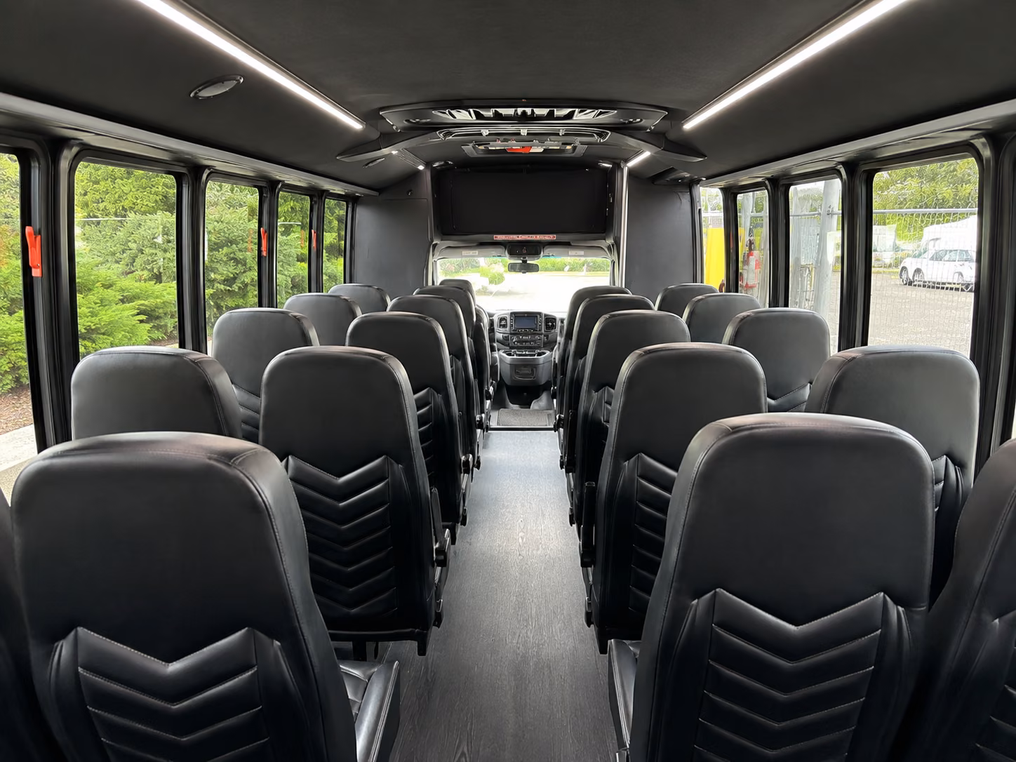 santa monica 20 passenger minibus inside