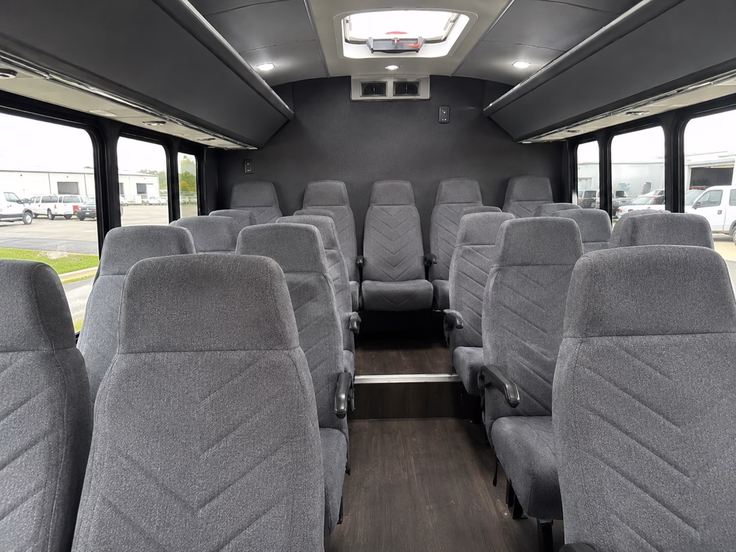 santa monica 20 passenger minibus interior