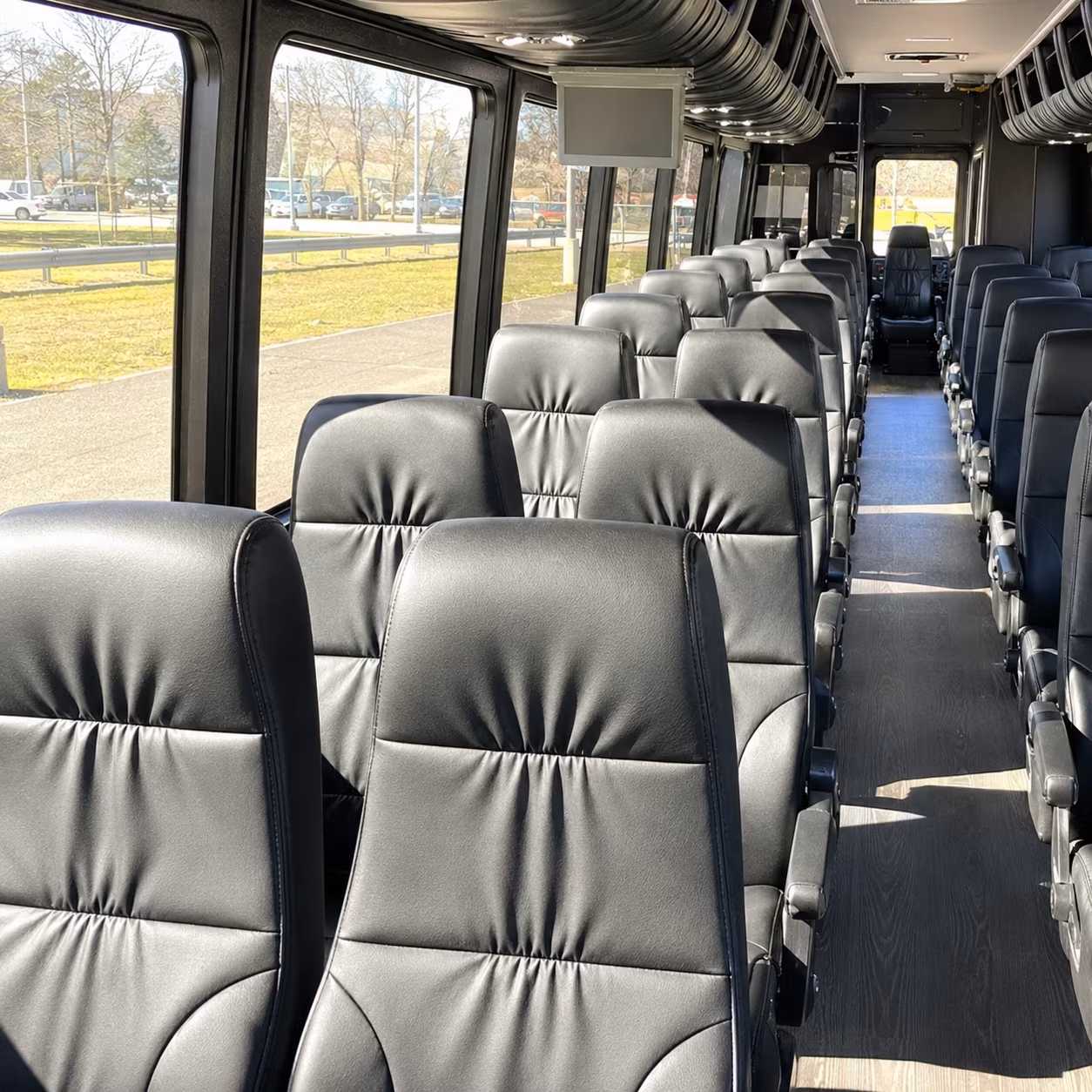 santa monica 25 passenger minibus inside
