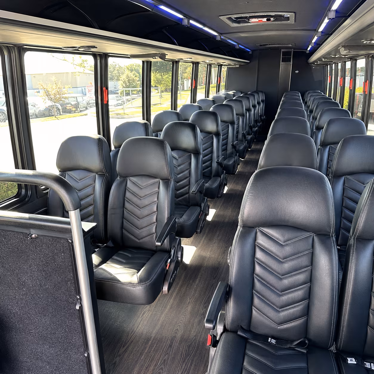 santa monica 25 passenger minibus interior
