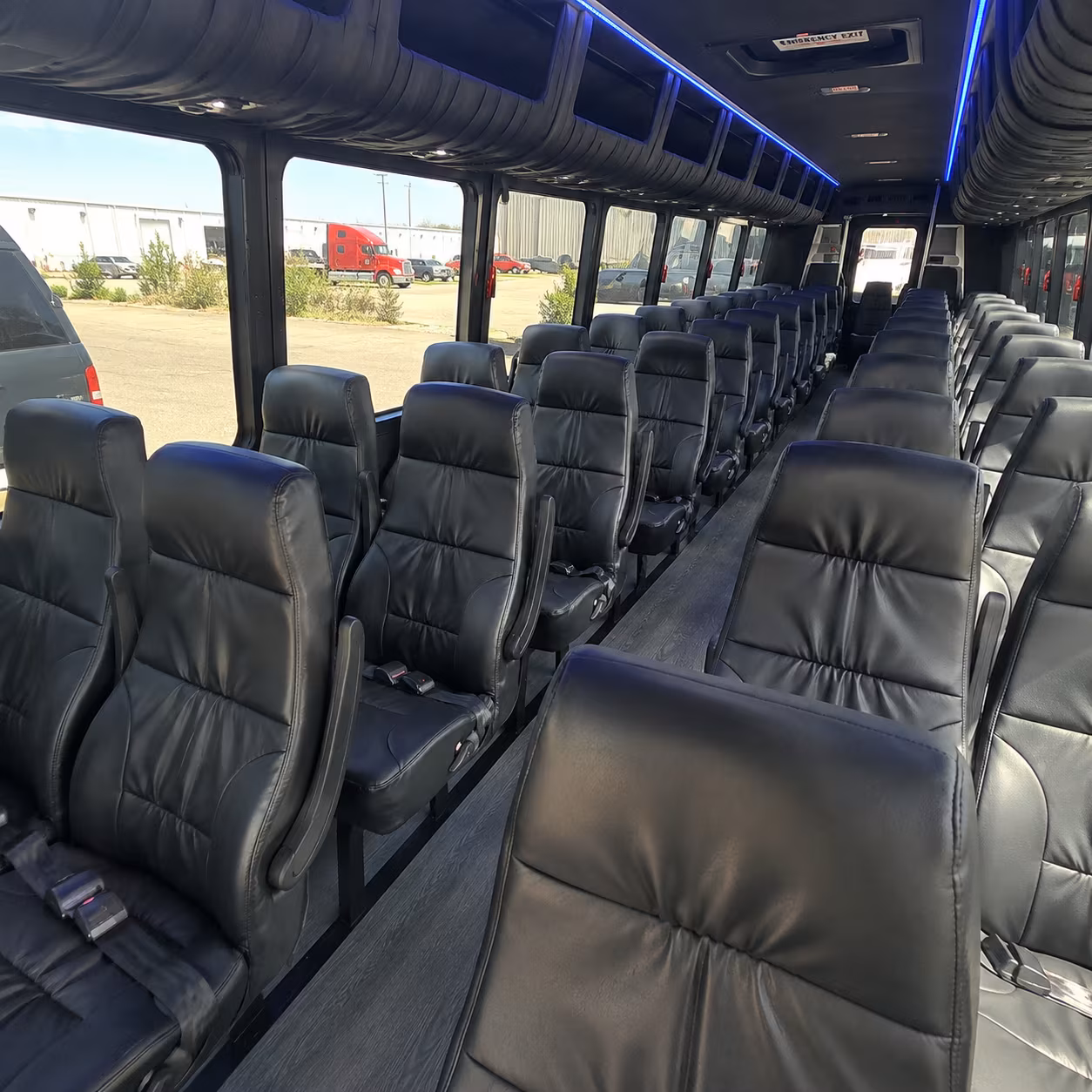 santa monica 30 passenger minibus interior