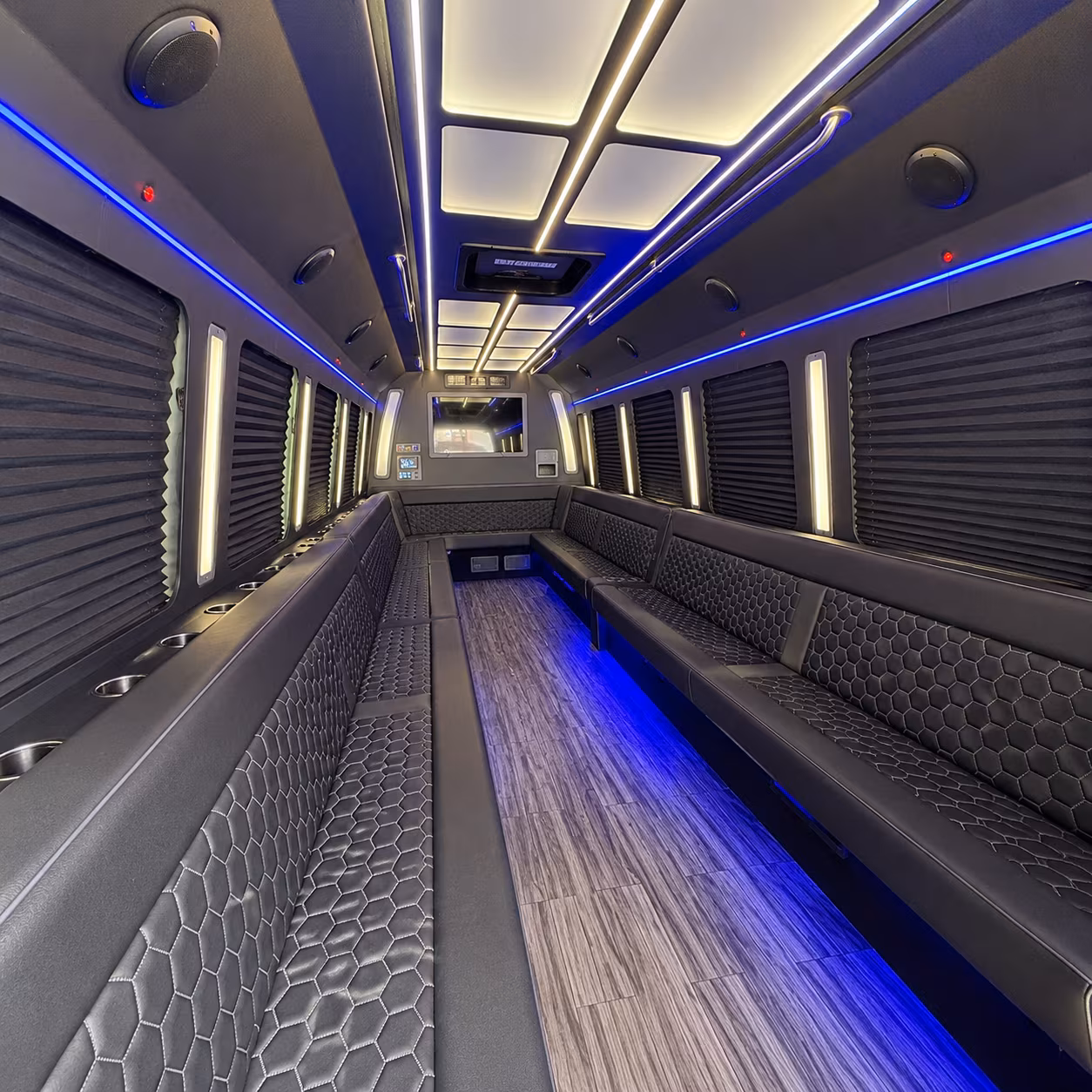 santa monica party bus inside