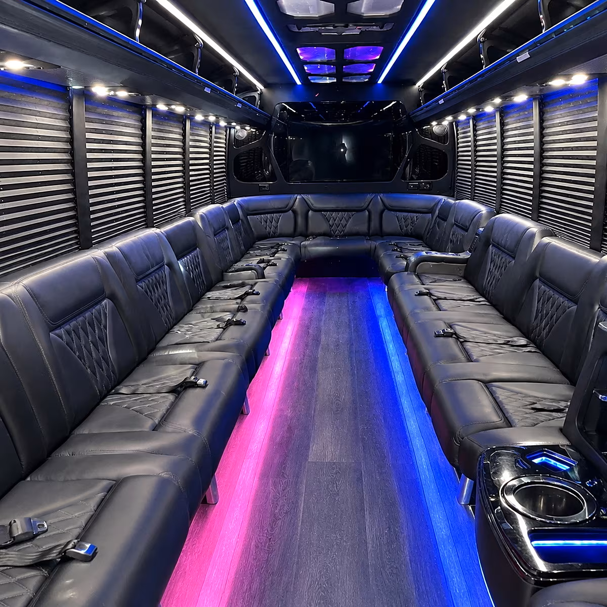 santa monica party bus interior