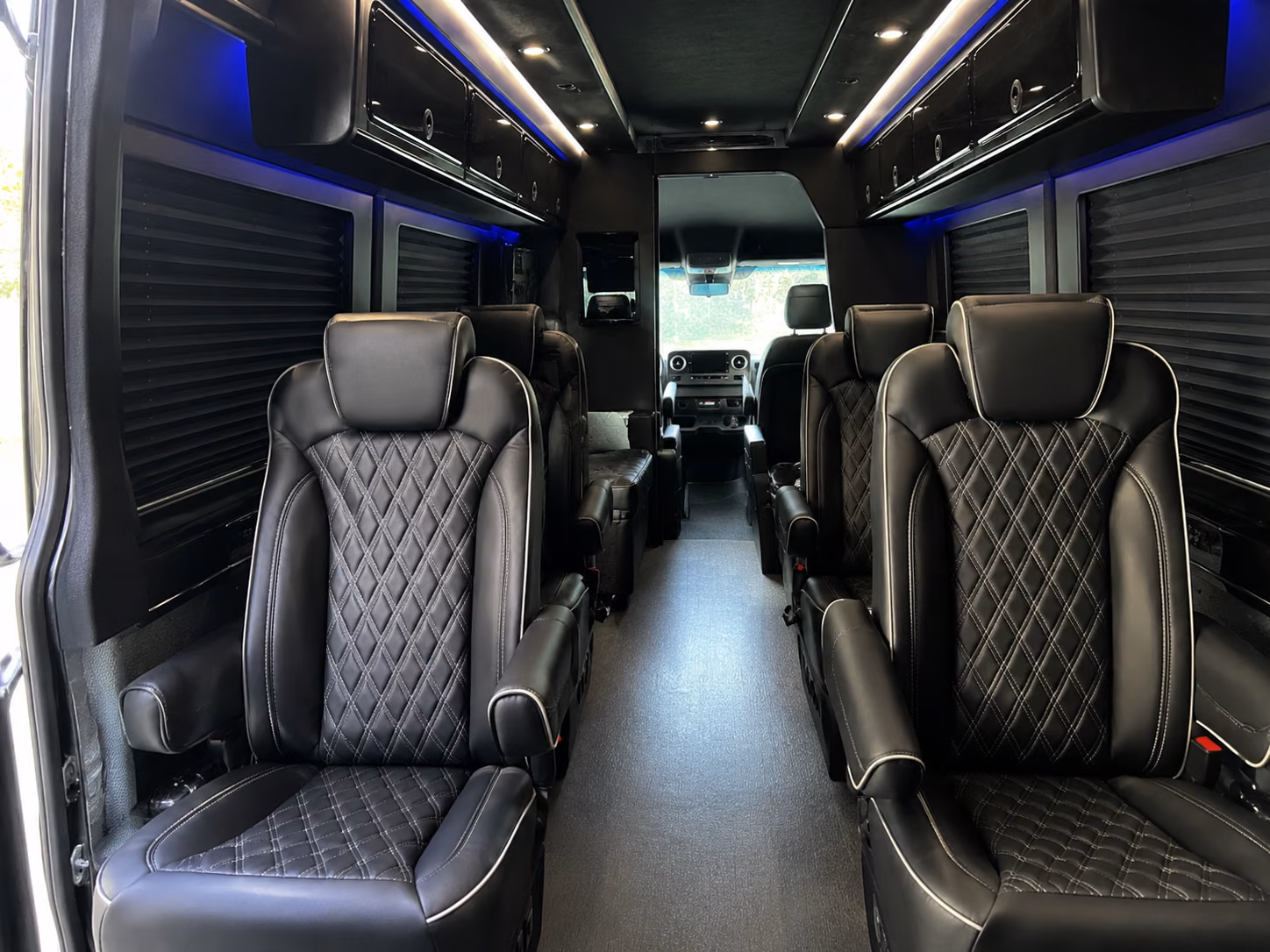 santa monica prom transportation onboard seating