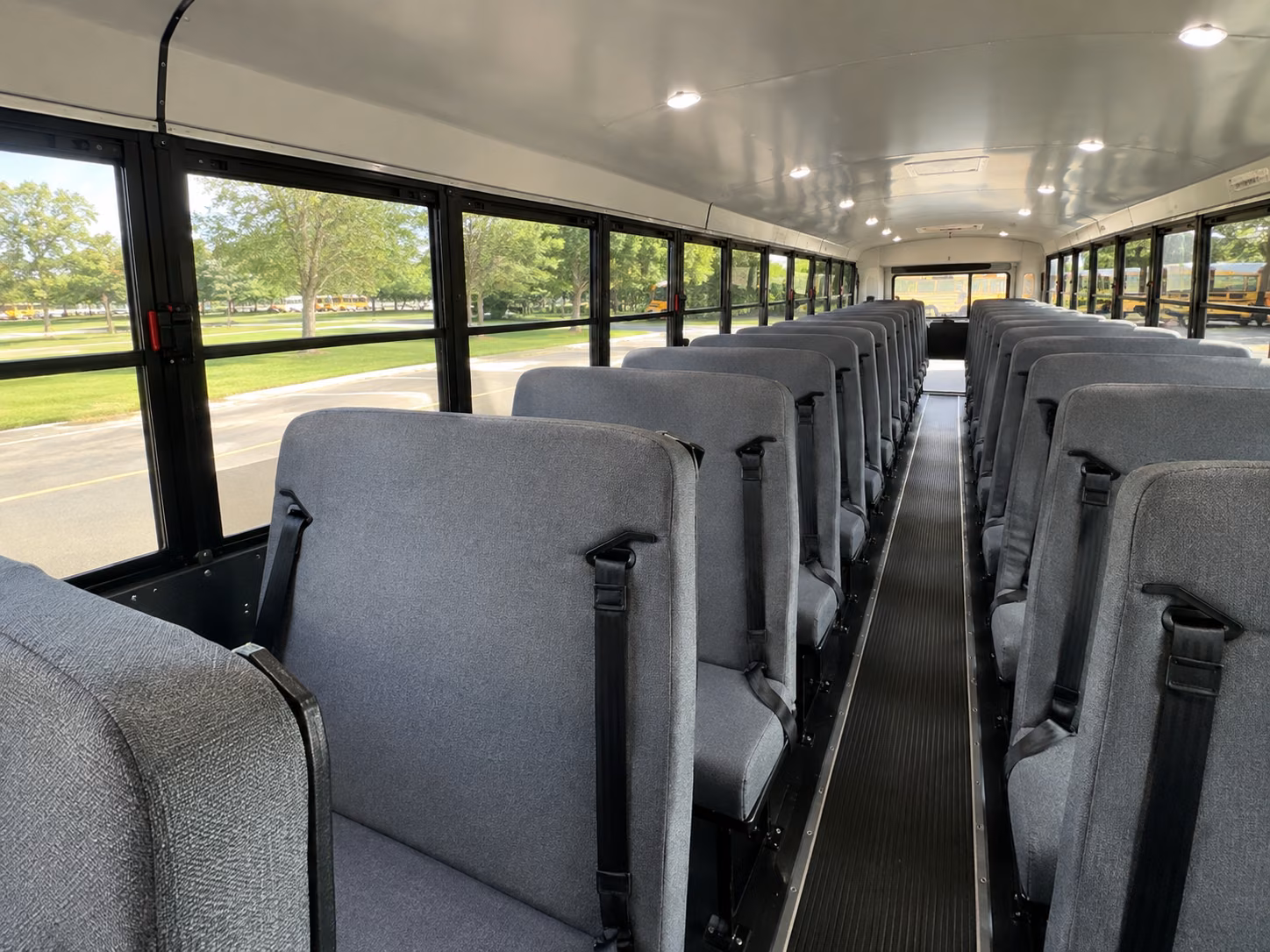 santa monica school bus inside