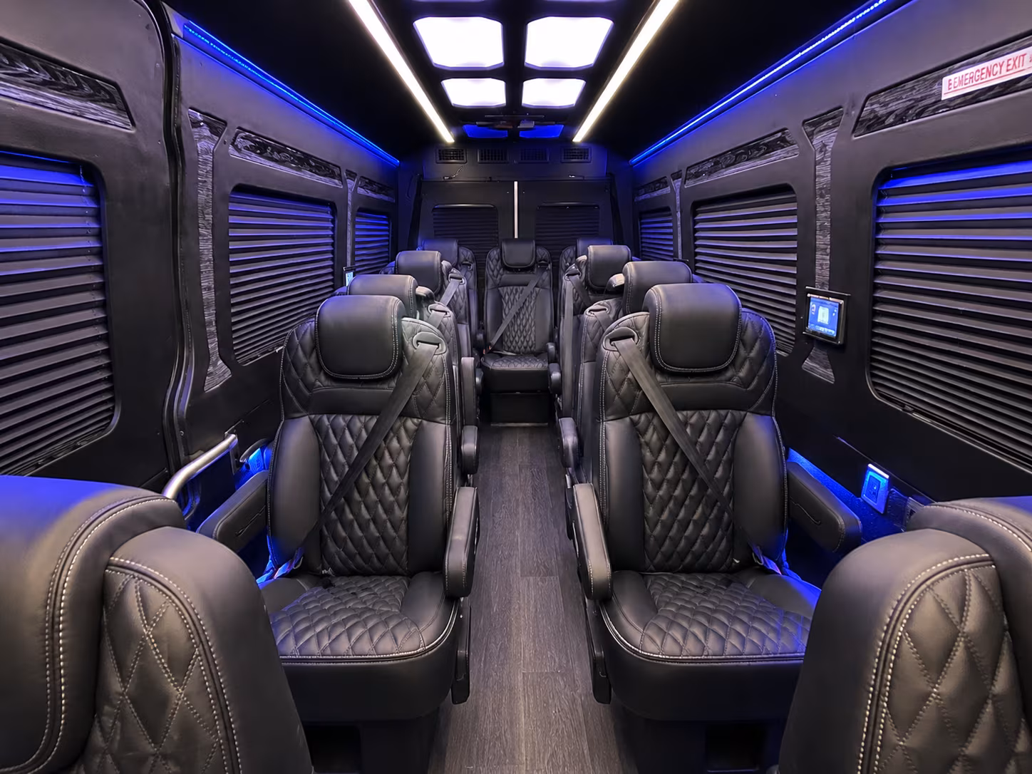 santa monica sprinter van with driver inside